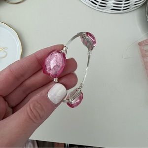 Bourbon and Bowties pink bangle